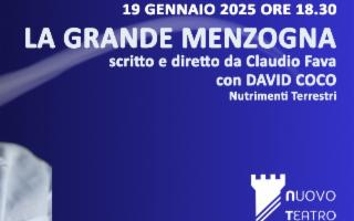 ''La Grande Menzogna'' di Claudio Fava al Nuovo Teatro Scaletta di Scaletta Zanclea