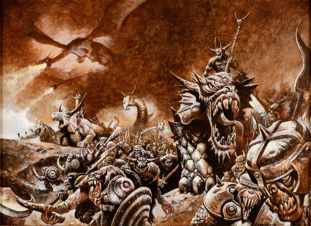 "Melkor Horde", illustrazione di Piotr Lukazewski (1996)