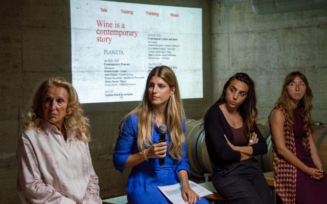 Da sinistra: Cristina Busi Ferruzzi, Diva Moretti Polegato, Arianna Occhipinti e Cecilia Carbone