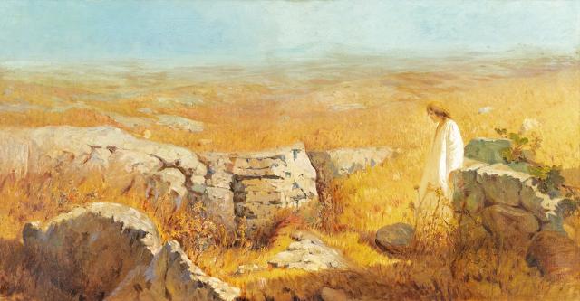 "Gesù nel deserto" di Onofrio Tomaselli (Collezione Fondazione Immacolata per l'Arte e la Cultura)