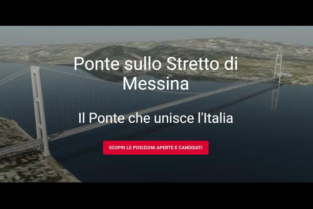 Via alle selezioni per le assunzioni per la costruzione del Ponte sullo Stretto di Messina