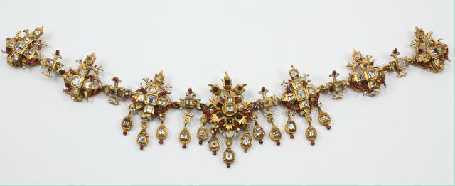 Orafo siciliano degli inizi del XVII secolo, collana, oro, smalti e diamanti,&nbsp;Collezione privata