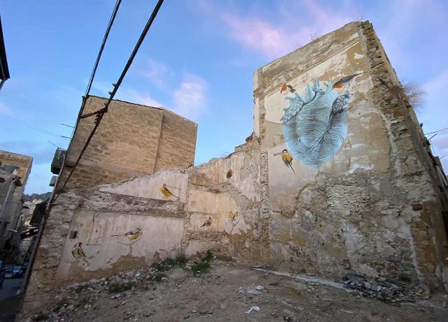 Murales dell'artista Igor Scalisi Palminteri nel quartiere Provvidenza, Caltanissetta