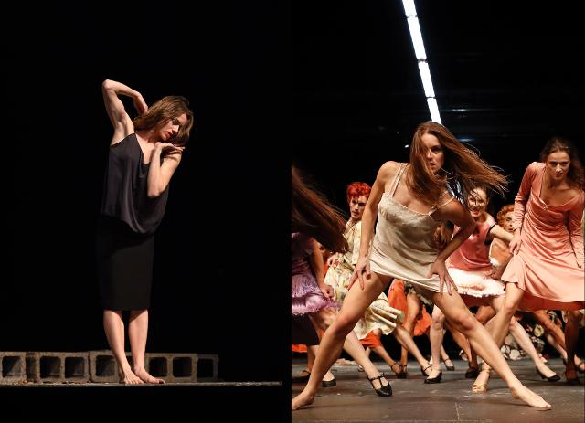 Da sinistra: From "Palermo Palermo" a piece by Pina Bausch Photo by Milan Kampfer | From "Seven deadly Sins" a piece by Pina Bausch Photo by Lazlo Szito