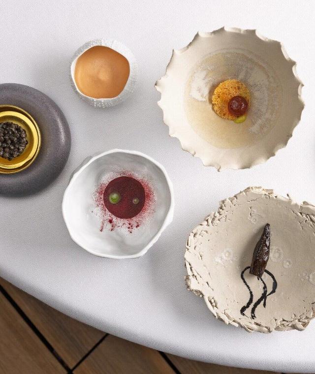 Alcuni dei piatti dello chef Luca Miuccio